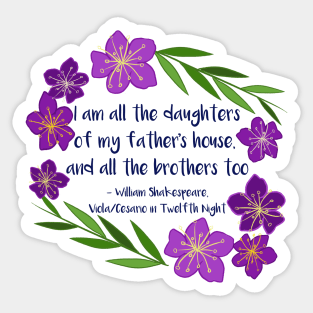 All the Daughters and Brothers Sticker